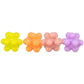 Kulki jeżowe gumowe mchowe 3,5 cm 4 szt